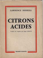 Citrons acides : bitter lemons