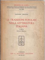 Le tradizioni popolari nella letteratura italiana