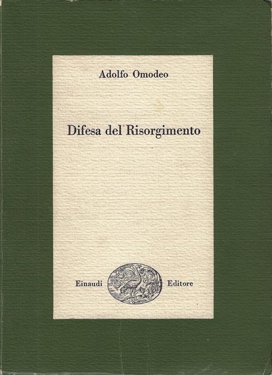 Difesa del Risorgimento - Adolfo Omodeo - copertina