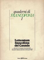 Letteratura francofona del Canada