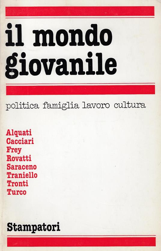 Il mondo giovanile : politica, famiglia, lavoro, cultura - copertina