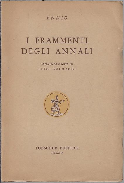 I frammenti degli annali - copertina