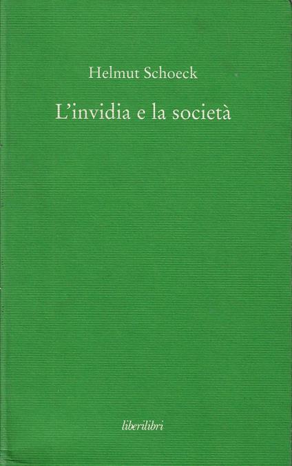L' invidia e la società - copertina