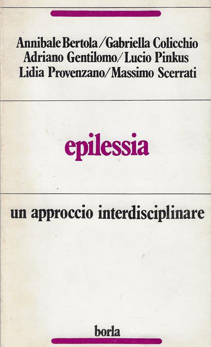Epilessia : un approccio interdisciplinare - copertina