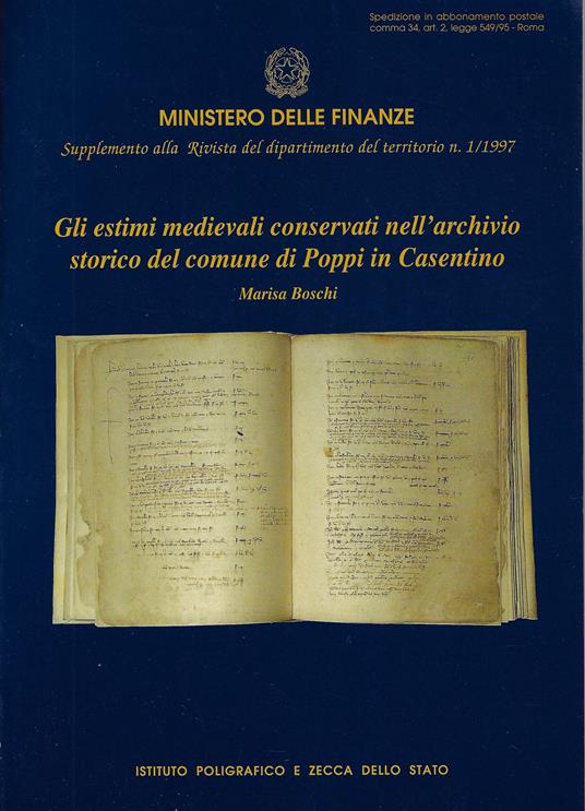 Gli estimi medievali conservati nell'archivio storico del Comune di Poppi in Casentino - copertina