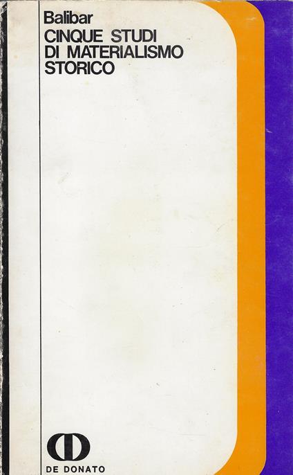 Cinque studi di materialismo storico - copertina