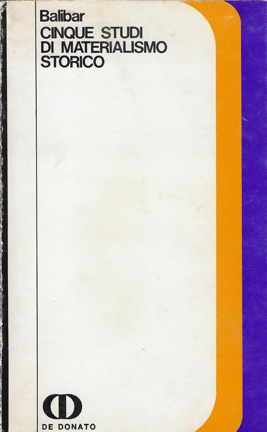 Cinque studi di materialismo storico - copertina
