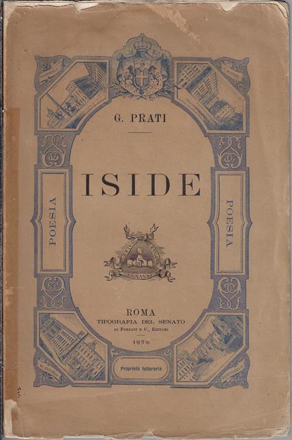 Iside - Giovanni Prati - copertina