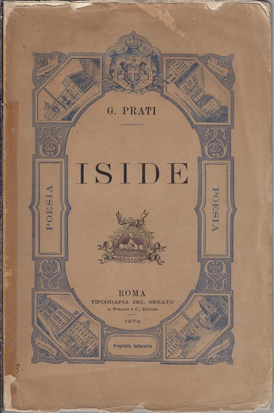 Iside - Giovanni Prati - copertina