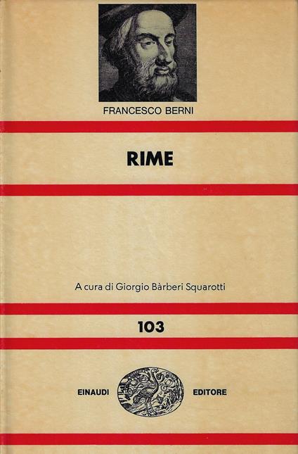 Rime - Francesco Berni - copertina