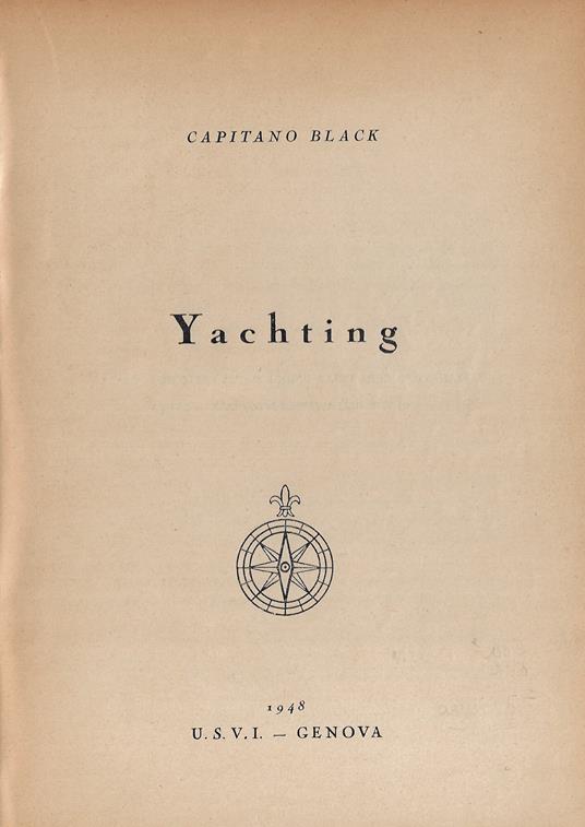 Yachting - Capitano Black - copertina