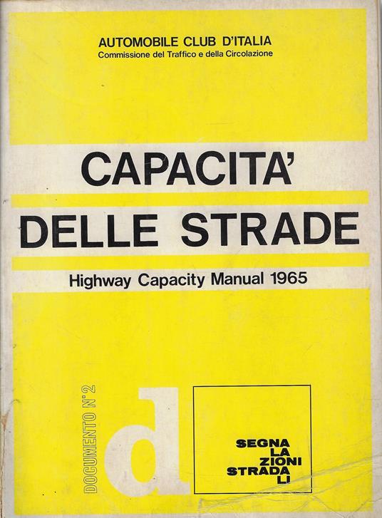 Capacità delle strade - copertina