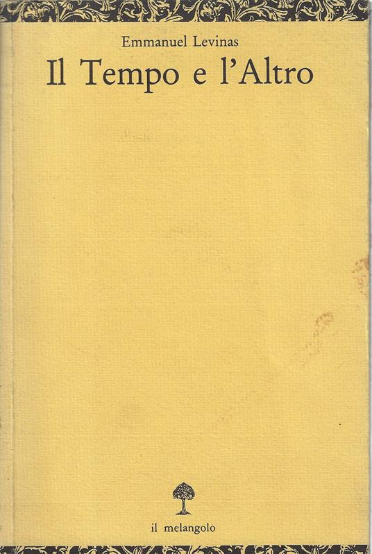 Il tempo e l'altro - Emmanuel Lévinas - copertina