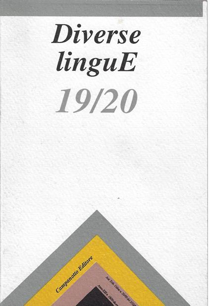 Diverse linguE : 19/20 - copertina