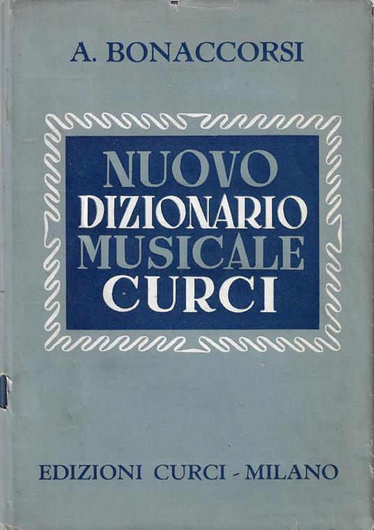 Nuovo dizionario musicale Curci - copertina