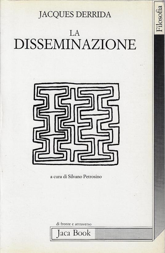 La disseminazione - Jacques Derrida - copertina