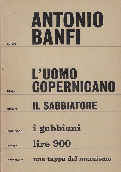 L' uomo copernicano - Antonio Banfi - copertina