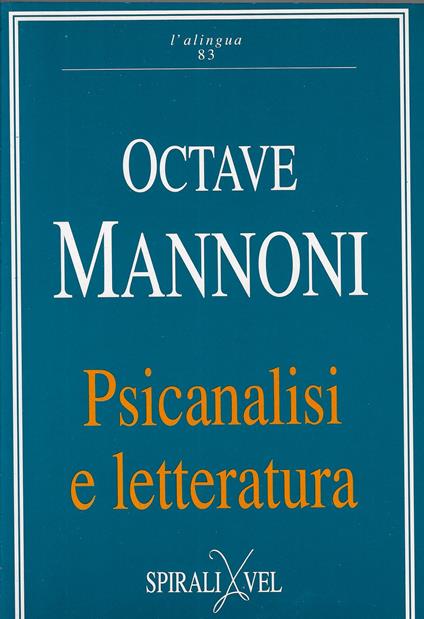 Psicanalisi e letteratura - Octave Mannoni - copertina