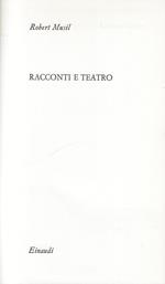 Racconti e teatro