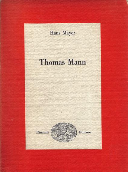 Thomas Mann - Hans Mayer - copertina