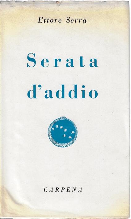 Serata d'addio - Ettore Serra - copertina