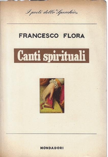 Canti spirituali - Francesco Flora - copertina