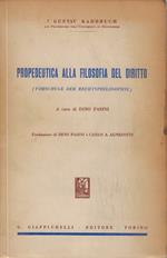 Propedeutica alla filosofia del diritto