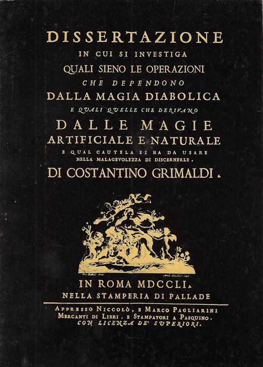 Dissertazione in cui si investiga: riproduzione dell'edizione di Roma del 1751 - Costantino Grimaldi - copertina