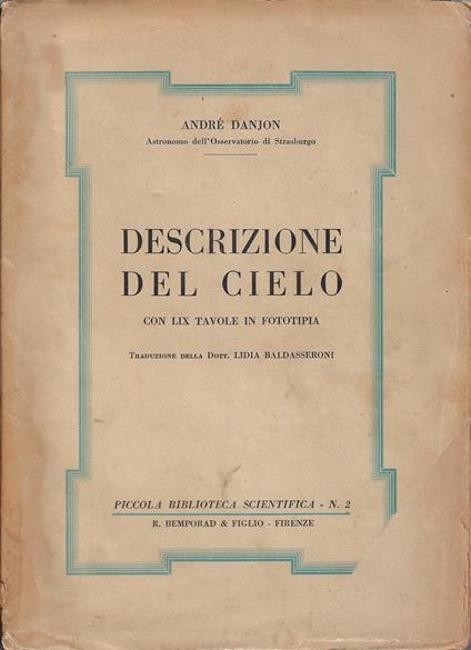Descrizione del cielo - copertina