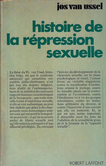 Histoire de la répression sexuelle - copertina