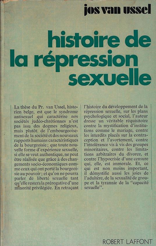 Histoire de la répression sexuelle - copertina