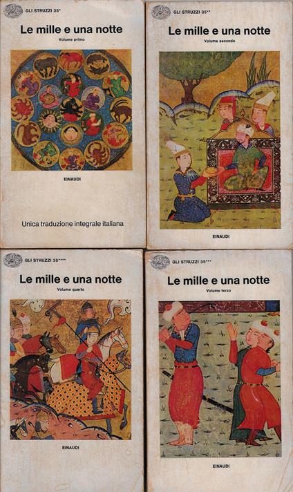 Le mille e una notte (quattro volumi) - Francesco Gabrieli - copertina