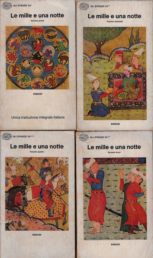 Le mille e una notte (quattro volumi) - Francesco Gabrieli - copertina
