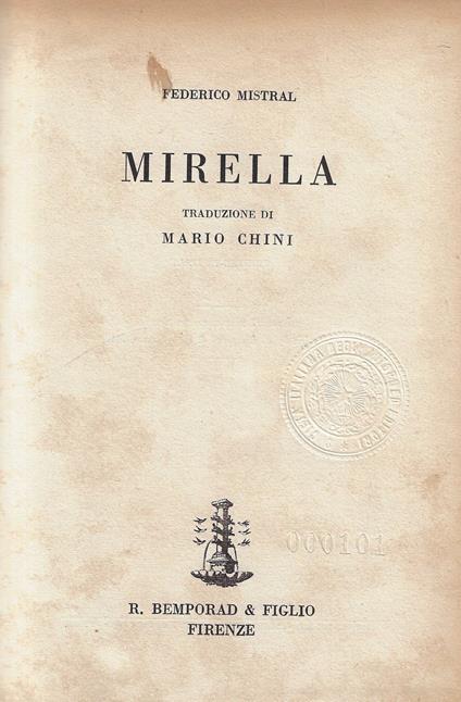 Mirella - Frédéric Mistral - copertina