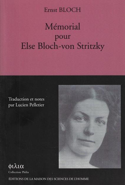 Mémorial pour Else Bloch-von Stritzky - Lucien Pelletier - copertina