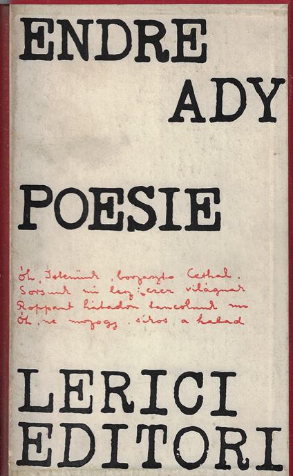 Poesie - Endre Ady - copertina
