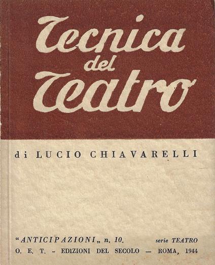 Tecnica del teatro : scenografie di Ugo Blatter - Lucio Chiavarelli - copertina