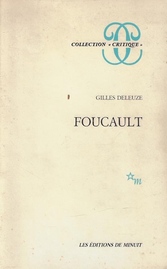 Foucault - Gilles Deleuze - copertina