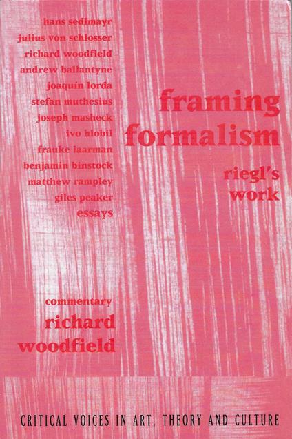 Framing Formalism: Riegl's Work - copertina