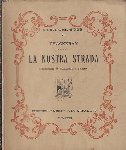 La nostra strada - William M. Thackeray - copertina