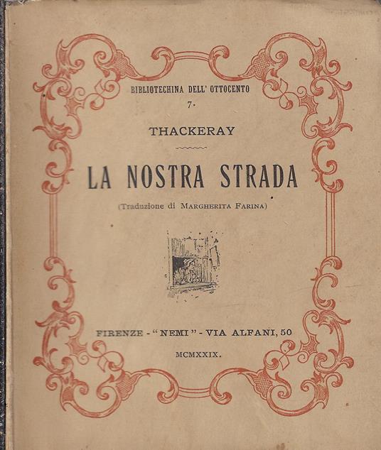 La nostra strada - William M. Thackeray - copertina