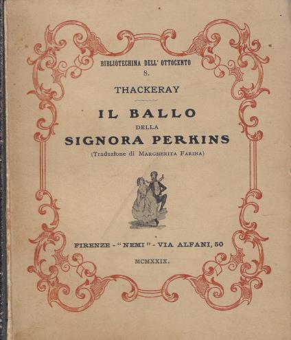 Il ballo della signora Perkins - William M. Thackeray - copertina