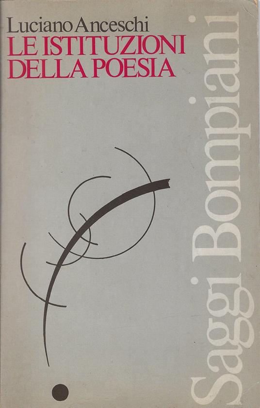 Le istituzioni della poesia - Luciano Anceschi - copertina