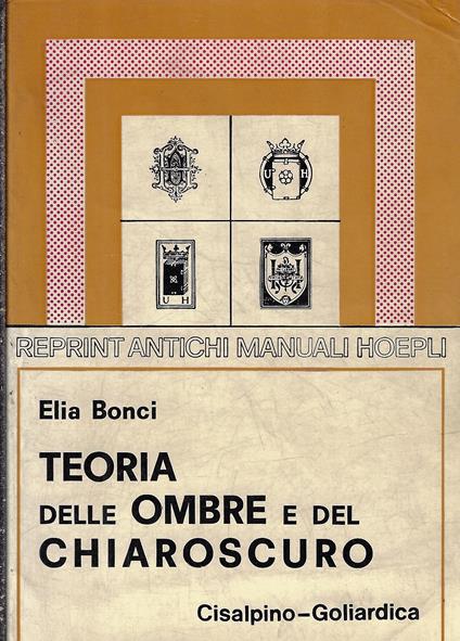 Teoria delle ombre e del chiaroscuro - Elia Bonci - copertina