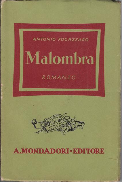 Malombra : romanzo - Antonio Fogazzaro - copertina