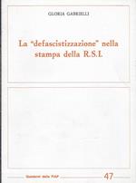 La defascistizzazione nella stampa della RSI