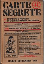 Carte segrete anno XII, luglio-settembre 1978, n. 41