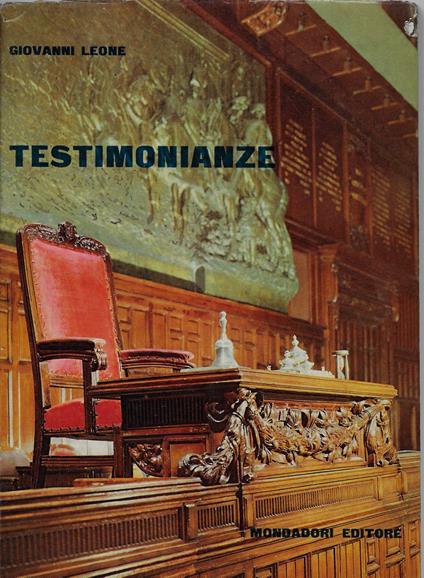 Testimonianze - Giovanni Leone - copertina