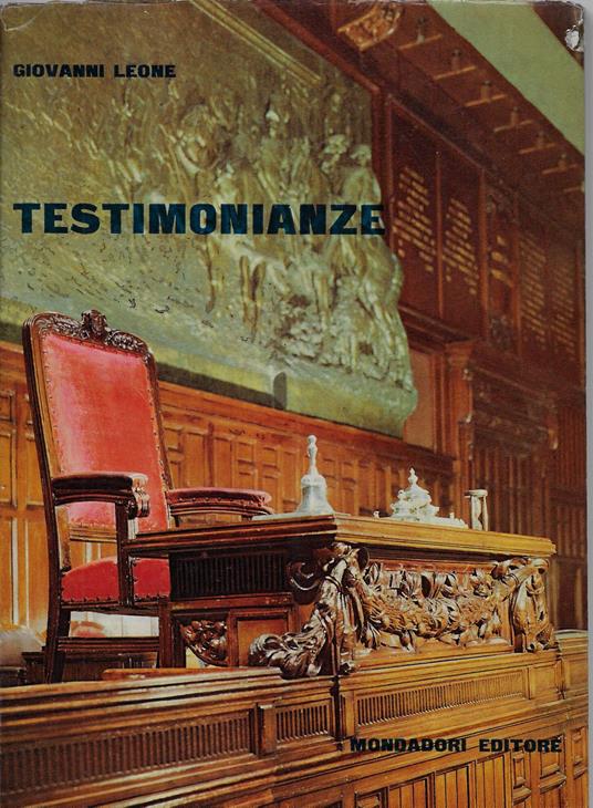 Testimonianze - Giovanni Leone - copertina