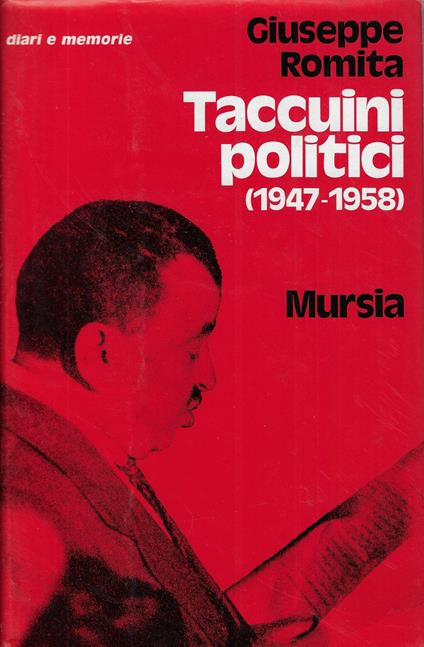 Taccuini politici, 1947-1958 - Giuseppe Romita - copertina